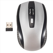 2.4G USB Receiver Wireless Optical Mouse Mice For PC Laptop,Silver