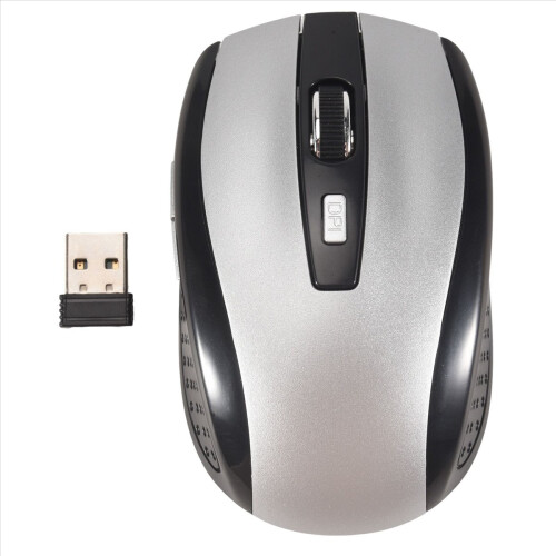 2.4G USB Receiver Wireless Optical Mouse Mice For PC Laptop,Silver