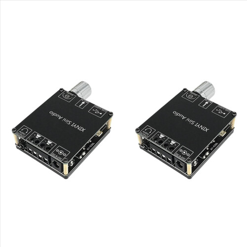 2X50W Bluetooth 5.0 Power Amplifier Class D Audio 10W-200W HiFi