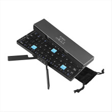 Mini Bluetooth Foldable Keyboard, Folding Travel Keyboard,A
