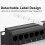 24 Ports CAT6 UTP RJ45 Patch Panel 19In 1U Cable Frame Faceplate Rack 3