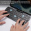 Mini Bluetooth Foldable Keyboard, Folding Travel Keyboard,A 4
