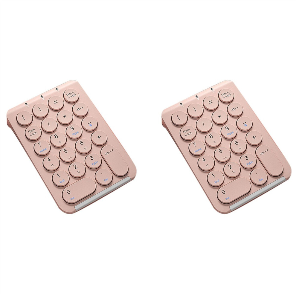 Wireless Number Pad Bluetooth Numeric Keypad(Pink) Pink 4851834939518