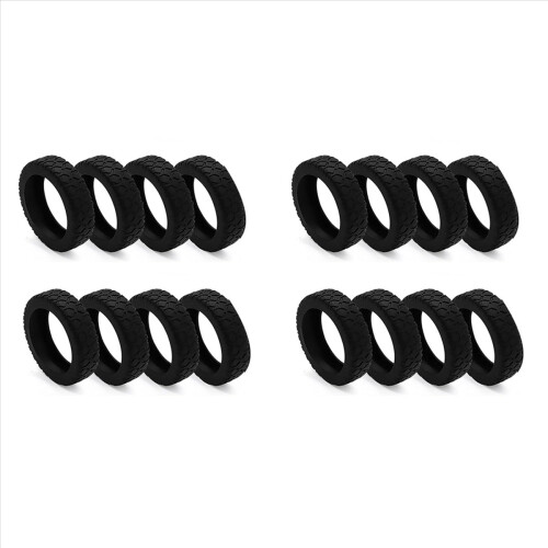 8Pcs Suitcases Wheel Covers,Silicone for Most 8 Spinner Wheels black