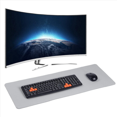Extended Rubber Gaming Mouse Pad, for Work, Study-White Seam 2
