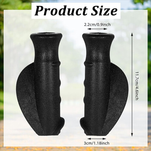 2 PCS Universal Rollator Hand Grip, Anti-Slip Rolling Walker Grips 1