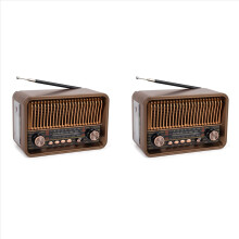 Portable FM AM SW Radio Vintage Radio Wireless Bluetooth Speaker