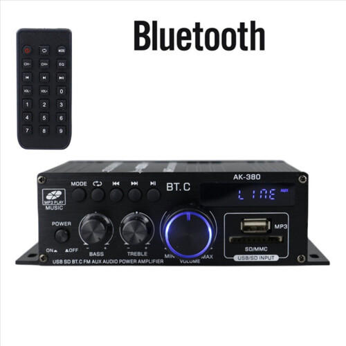 Car Audio Amp Music Player Car Speaker Class D FM USB/SD 2