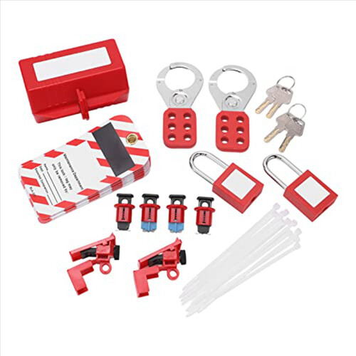 Electrical Circuit Breaker Lockout Tagout Kit, for Industry, Auto 1