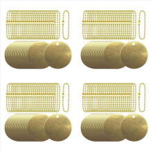 25Pcs 1.5inch Tags with Hole and 25Pcs 2.4mm Metal for Pipe Valves