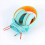 Children's Headphones Headset,orange+green 4
