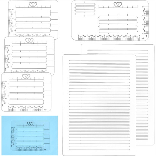 Straight Line Stencil Templates, Line Drawing Stencil Lettering Guide