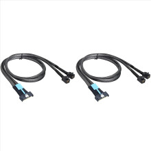 PCIE Gen5 MCIO 8X to Mini SAS HD SFF 8643 High Speed Cable 1M