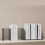 -Compartment Transparent Bookends Reusable Non-Slip C 7