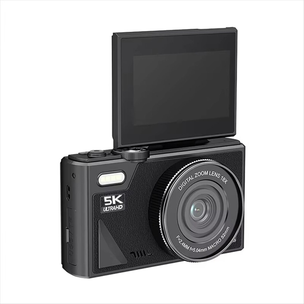 Digital Photography Camera 5K 18X Digital Zoom Black 4851834962035