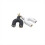 10pcs 3.5mm Headphone Jack Audio Splitter U Type Adapter Black 2