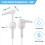 Gallon Pump Dispenser, 2pcs Large Resin Pump Dispenser 10CC 3