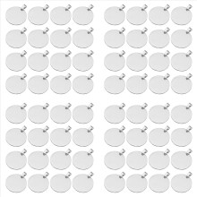 16Pcs Metal Stamping Blanks 30mm Round Dog Tags Silver