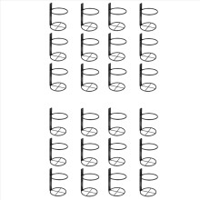 6 Pack Wall Mounted Wine Rack, for Wine Storage Wall Wine Theme Decor