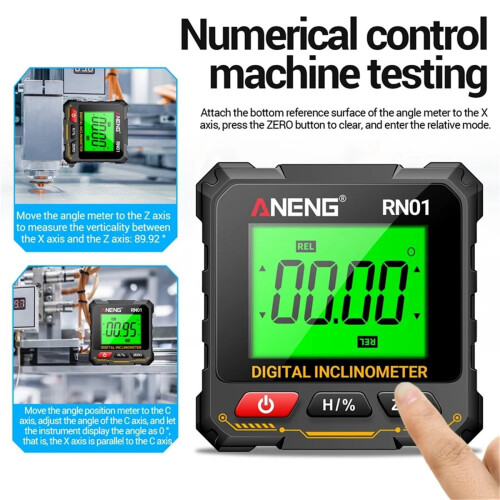 RN01 Digital Goniometer Inclinometer Electronic Angle Tester 2