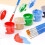 60 Empty Paint Can Strips 3Ml with 30 Paint Brush Set, for Painting 5