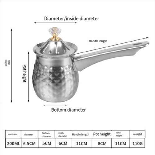 Turkish Coffee Pot,Coffee Maker Stainless Steel Coffee Pot 1