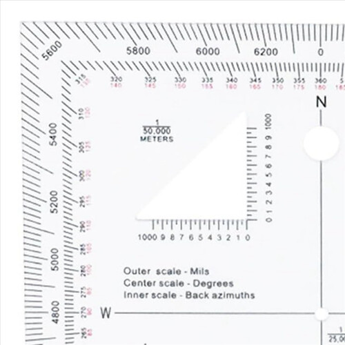 Coordinate Scale Practical Navigation Protractor 2