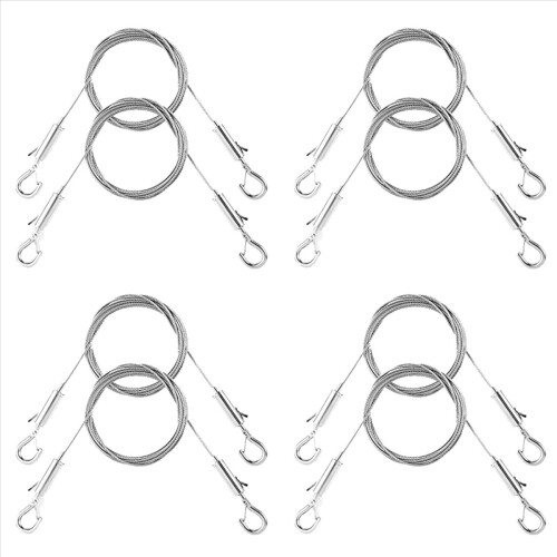 2PCS Adjustable Picture Hanging Wire Kit,1MX1.5Mm Cables Hanging Rope