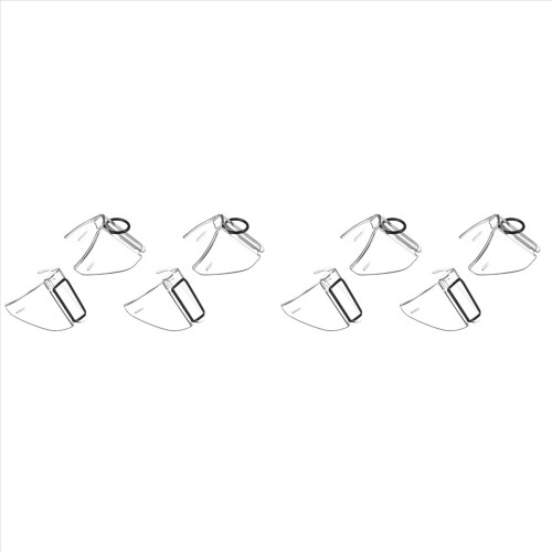 2 pairs Safety Glasses Side Shield on Eye Glasse