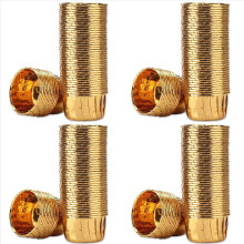 50Pcs Aluminum Foil Cupcake Cups Disposable Baking Cups-Gold