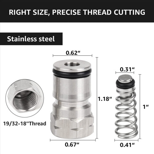 Ball Lock Keg Post Quick Disconnect Set, Corny Keg Connectors 1