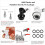 Ball Lock Keg Post Quick Disconnect Set, Corny Keg Connectors 4
