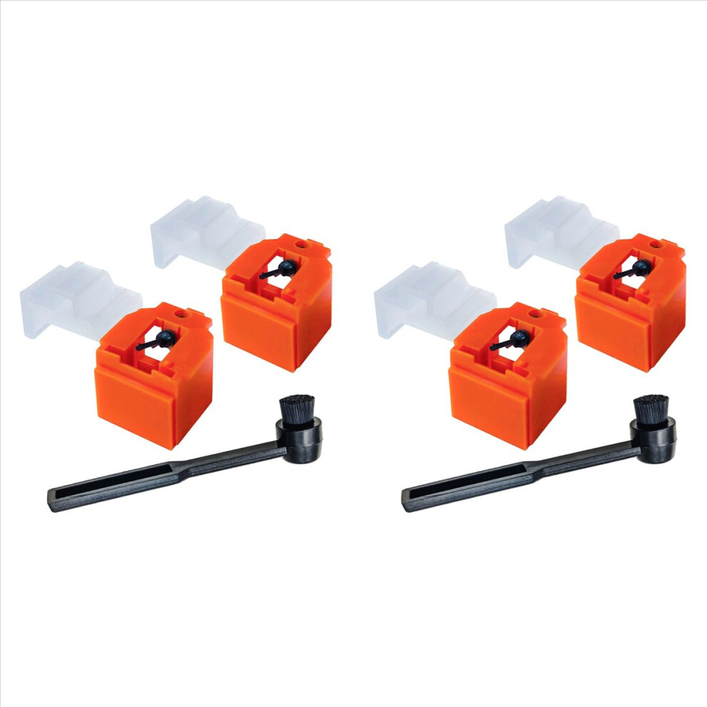 2Pcs Record Player Needles With Brush Replacement For 4852609189060