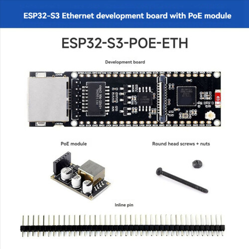 ESP32-S3 Ethernet Development Board with POE Module 1