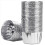 50Pcs Aluminum Foil Cupcake Cups Disposable Baking Cups-Silver 2