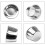 50Pcs Aluminum Foil Cupcake Cups Disposable Baking Cups-Silver 5