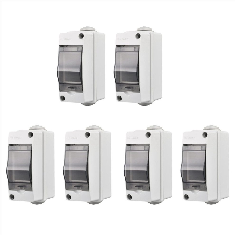 2 Way Distribution Protection Box, Waterproof Transparent Cover 4852609181996