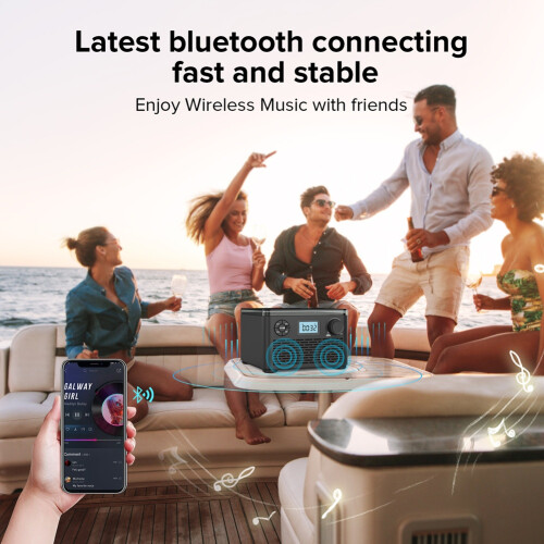 CD Player Vintage 4000mAh Bluetooth Music 1