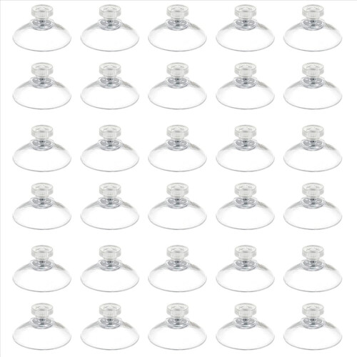 10pcs 40mm Suction Cup with -Screw and Knurled Nut