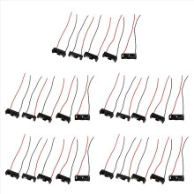 5pcs 4.3 inch Wire Leads Black Battery Slot Holder 1 x 12V 23A/27A