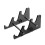 Keyboard Stands 3-Tier Mechanical Keyboard Display Stand Black 1