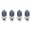 H4 Motorcycle Mini LED Projector Bulbs Dual Colors Scooter E-Bikes 1