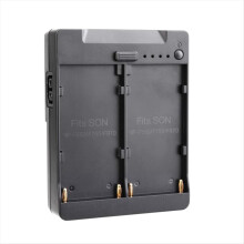 Dual NP-F550/750/970 NP-F Series Battery to V-Mount Lock Power