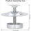 4Pc Ant Proof Hive Feet Stainless Steel Beehive Base Ant-Proof Device 4