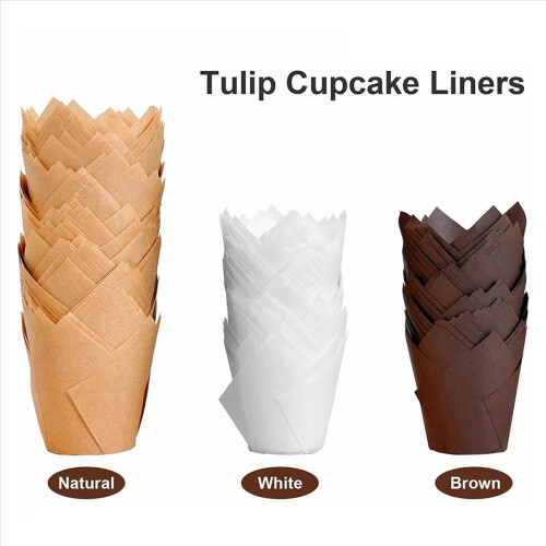 200pcs Tulip Cupcake Liners, Muffin Liners Holders for Baking Cups 2
