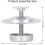 4Pc Ant Proof Hive Feet Stainless Steel Beehive Base Ant-Proof Device 4