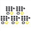 10 Pcs 2 Holes Tank Grommet Rubber with Line Pipe 1
