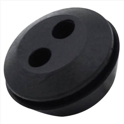 10 Pcs 2 Holes Tank Grommet Rubber with Line Pipe 2