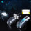 H4 Motorcycle Mini LED Projector Bulbs Dual Colors Scooter E-Bikes 4