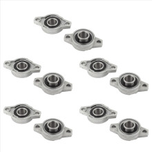 KFL002 FL002 Self Aligning Pillow Block Flange Bearing 15mm 2PCS